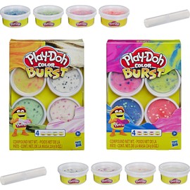 Hasbro E6966 Play-Doh-Color Burst 4 Pack, M