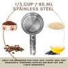 1/3 Cup Stainless Steel Measuring Cup | Sturdy Metal 80