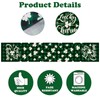 Green Lucky Shamrock St. Patrick's Day Table Runner, 2PCS 13X72In