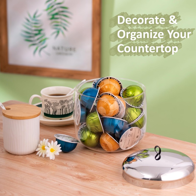 MOLFUJ Coffee Pod Holder, Coffee Pod Storage Compatible with 30