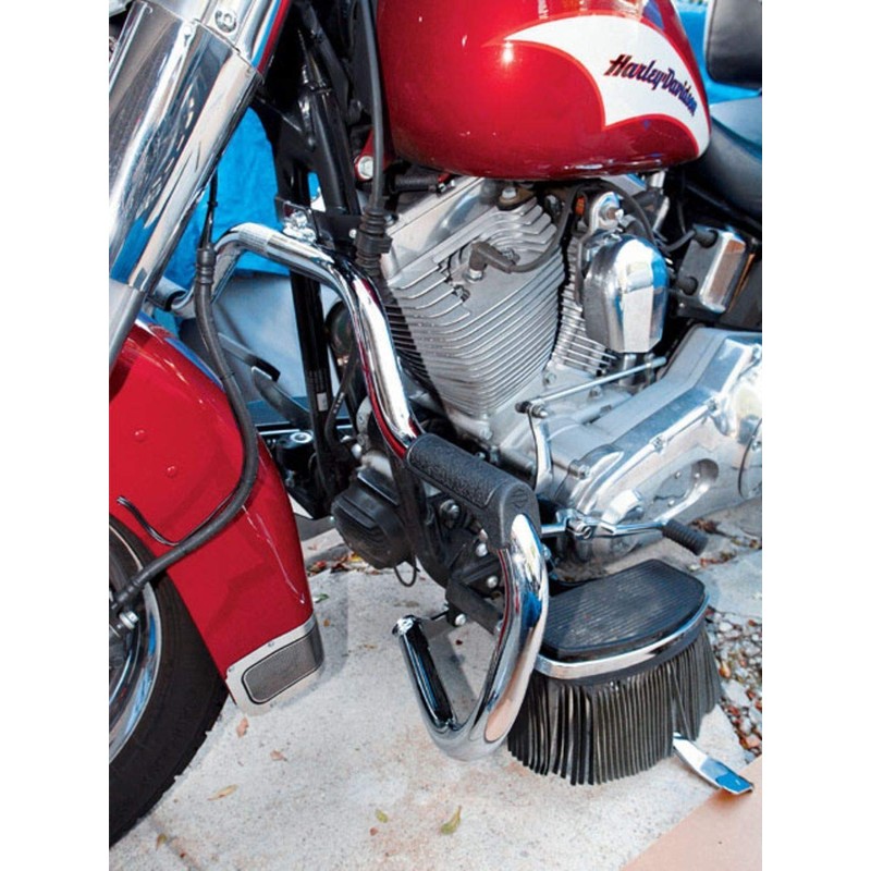 Gloss Black Engine Guard for Harley Softail (1986-1999) with Highway