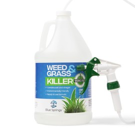 Blue Springs Vinegar Weed & Grass Killer | Fast Acting & Ready to Use Formula is All Natural | Child & Pet Safe | No Artificial Chemicals | (One Gallon)