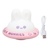Cute Bunny Night Light Rechargeable 3 Levels Warm Light Soft