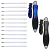 lasuroa Pack of 2 Retractable Thick Ballpoint Pens with 12