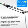 Toldoro® Rope 5 m and diameter 6 mm grey including