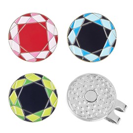 Tahitica Golf Marker Set of 3 Golf Cap Clip with Magnetic Hat Clip Pedestal Magnetic Favor Fathers Day Presents Golf Accessories