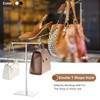 sourcing map Purse Display Stand T Shaped Metal Adjustable Handbag