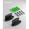 Ccjh Sliding Barn Door Hardware - Floor Guide, Black, Carbon