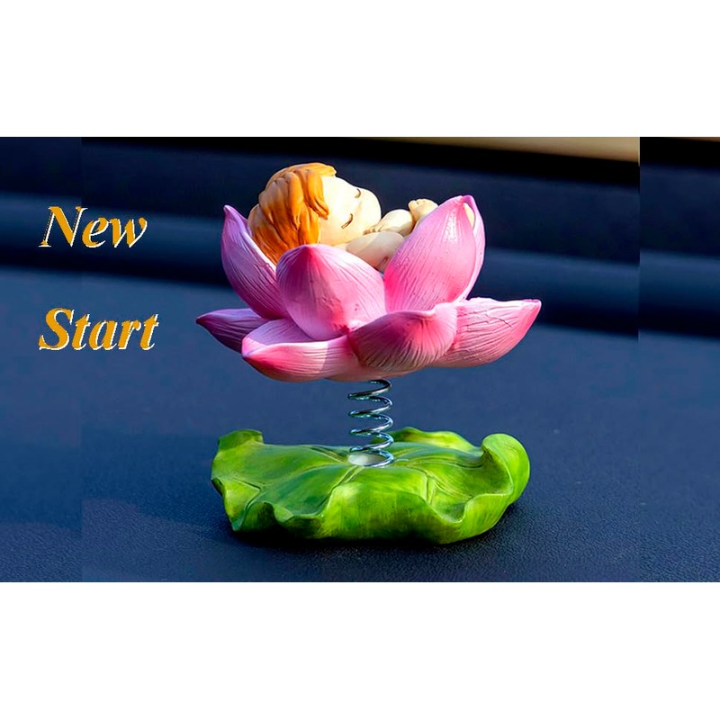 Gemmia Miniature Fairy Garden Statue for Car Decoration - Quiet