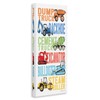 Stupell Industries Kid's Traditional Construction Vehicles Playful Bold Text, Designed