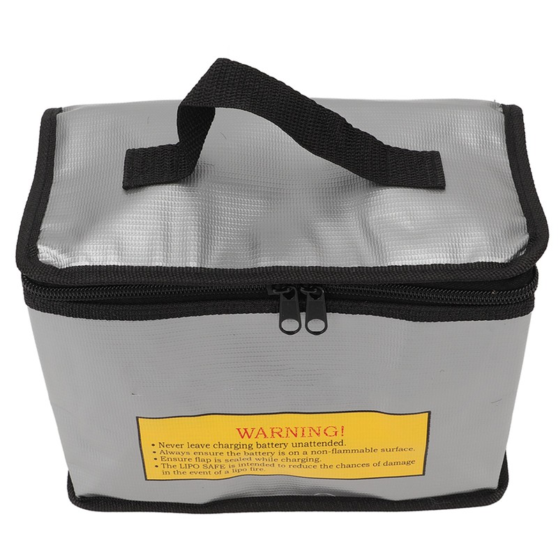3Pcs Lipo Battery Safe Bag Fireproof Explosionproof Large Capacity Storage