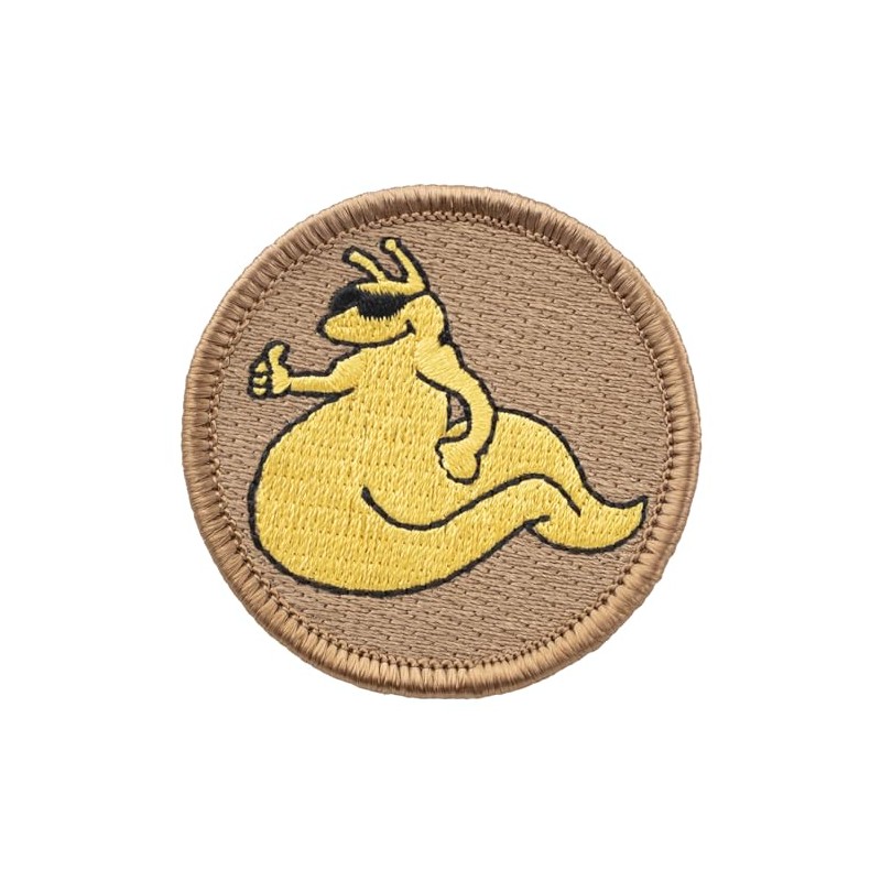 Cool Slug Patrol Patch - 2" Diameter Round Embroidered Patch