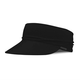 Hedwerx Fresca Self-Cooling Visor Hat for Men and Women, FlexBrim, UPF 50+ Sun Protection, Lightweight and Breathable Sports Visors for Outdoor Activities | Abyss Black