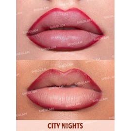 SHEGLAM Lip Facts Lippenkonturenstift hochpigmentierter Bleistift zum Formen und Sculpting von Lippen langanhaltendes cremiges Make-up-City Nights