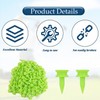 DILUSILK Golf Tees Plastic, 100 PCS 21MM Small Green Golf