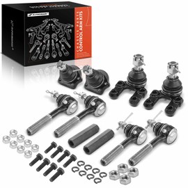 A-Premium Set of 10, Front Upper & Lower Ball Joint, Inner & Outer Tie Rod End, Compatible with Nissan Pathfinder 1993-1995, Pickup 1995-1997, D21 1994