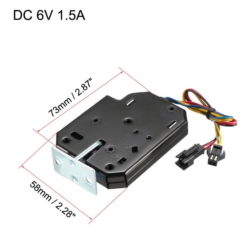 uxcell DC 6V 1.5A Electromagnetic Solenoid Lock Electirc Magnetic Lock