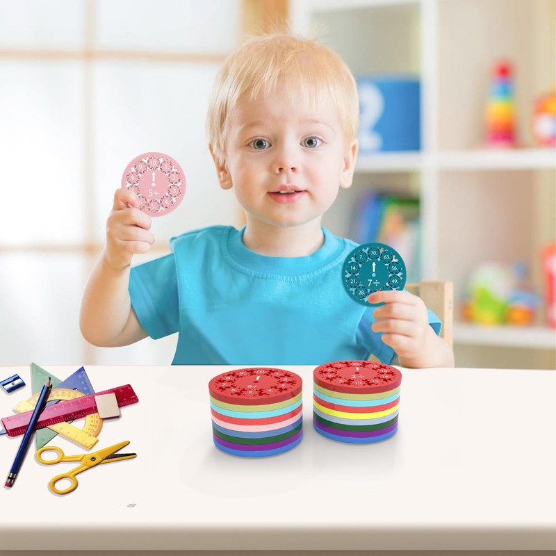 9 Pieces Maths Fidget Spinner: Math Toys for Kids, Educational