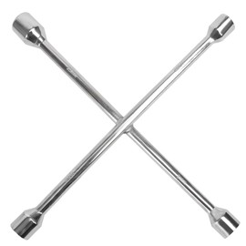 Torin Professional 20 Inch Universal Heavy Duty 4-Way Cross Lug Wrench (11/16", 3/4", 13/16", 7/8") for Tire Changing and Auto Maintenance, Silver