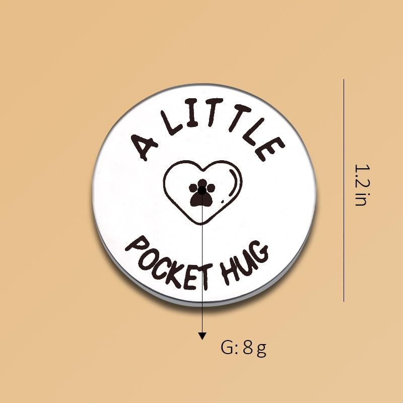 Pocket Hug Token for Loss of Dog Cat Pet Memorial