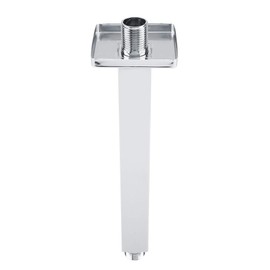 TOPINCN Soporte de Pared de Tubo de Brazo de Ducha Superior Cuadrado de Acero Inoxidable para baño Cabezal de Ducha de Techo Brazo de extensión de Ducha Largo Extensión de Brazo de Ducha(10in)