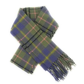 BRAW CLANS TARTANS Scarf - Taylor ancient - Scottish Tartans - 100% Lambswool - Extra Long Scarves - 24 * 180 cm - Made in Scotland