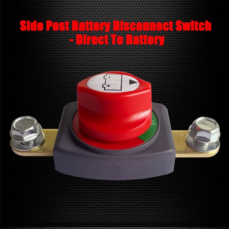 Ampper Side Post Battery Disconnect Switch 12V - 48V, Marine
