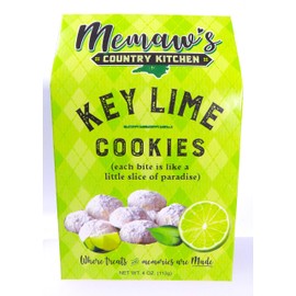Memaw's Country Kitchen Key Lime Bite-Sized Cookies Big Lime Flavor Zing 4oz Box