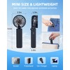 Hssio Portable Handheld Fan, Mini Desk Fan Foldable 2000mAh, 180°