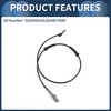 INFINAUTO ABS Wheel Speed Sensor Rear Left ABS Sensor Anti-lock