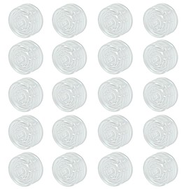 Zorfeter 20 PCS Transparent Guitar Effects Pedal Footswitch Toppers, Plastic Foot Nail Cap Protection Cap for Guitar Effects Pedal Buttons Common Pedal Switches