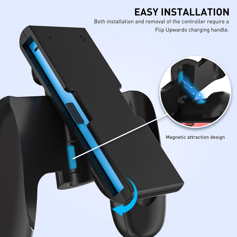RHOTALL Charging handle for Switch 2 black
