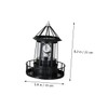 DOITOOL Led Solar Revolving Lighthouse Light Outdoor Rotating Landscape Lamp
