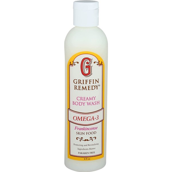 Griffin Remedy Omega-3 Body Wash, Frankincense Essential Oils & Organic MSM,8 Oz