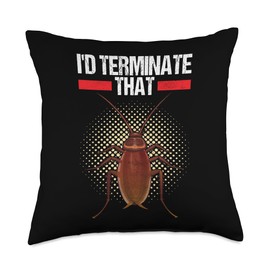 Pest Control Exterminator Pest Control Technician Throw Pillow
