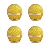 4 x Microphone Head Replacement, Steel Mesh Microphone Heads, Grid