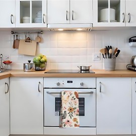 Nipil Chicken Kitchen Towels, Chicken Dish Towels, Chicken Gifts for Women, Chicken Mom Lady Gifts, Chicken Gifts for Chicken Lovers, Chicken Floral Hand Towels for Bathroom, 16x24 Inch