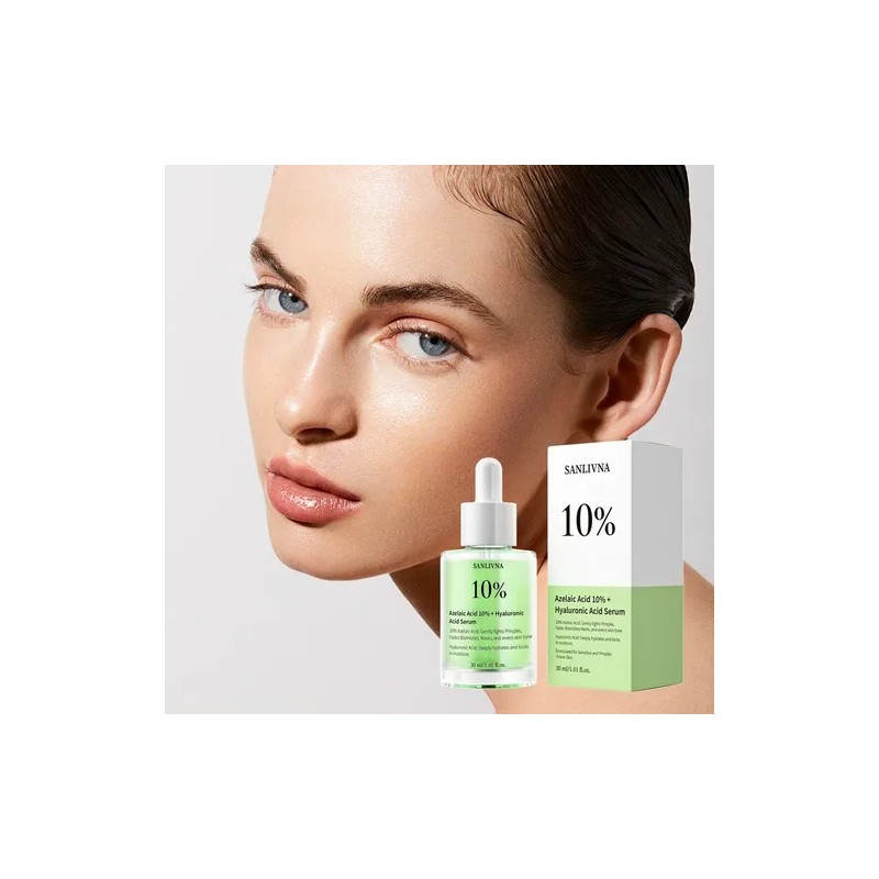 Serum Acido Azelaico 10 Y Hialurnico Piel Grasa Aclarante Grasa