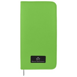 Shears Professional Leather 5 Scissor & Shear Storage Case for Hairstylist - Hairdresser -Scissor Holder Perfect for home-saloon use (Green)