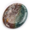 Artistone 2" Crystal Worry Stone,Polished Natural Ocean Jasper Chakra Reiki