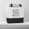 CafePress Viola Music Quote Canvas Tote Top Zipper Closure