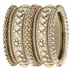 Aheli Silk Thread Stone Studded Chura Chuda Bangle Set Gift