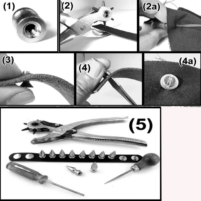 RUBYCA 25MM 30 Sets Large Metal Big Tree Spikes and