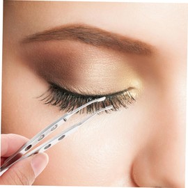 BIUDECO Ergonomic Eyelid Tweezers for Women Stainless Steel Meibomian Gland Forceps Beauty Aid