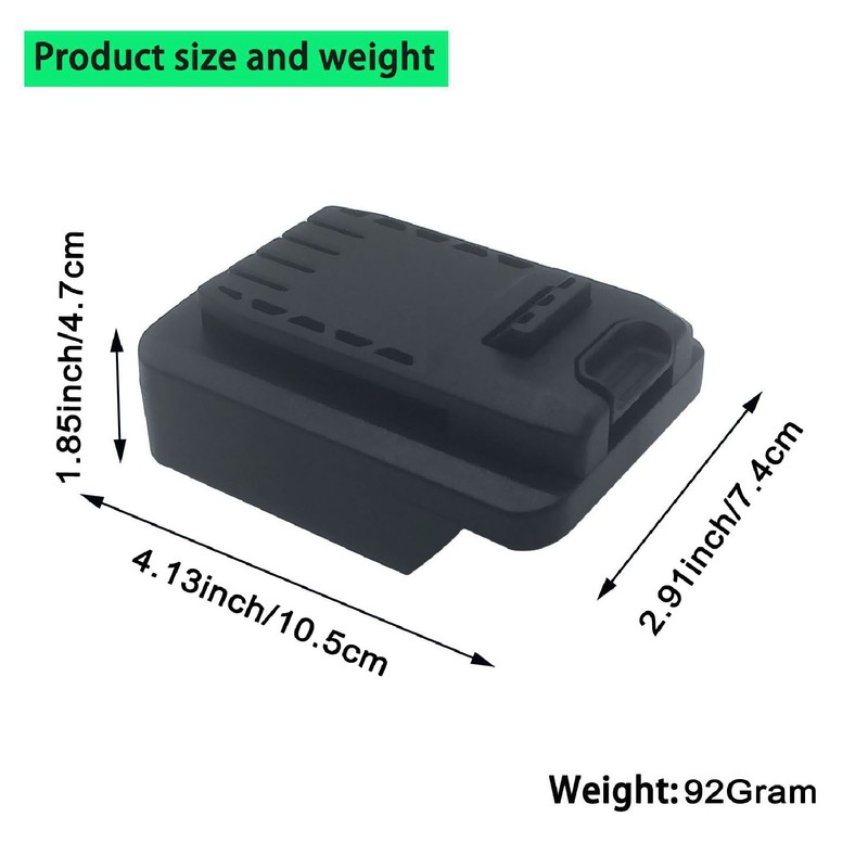 Power Tool Battery Converter Slick Exterior Lithium Battery Adapter for