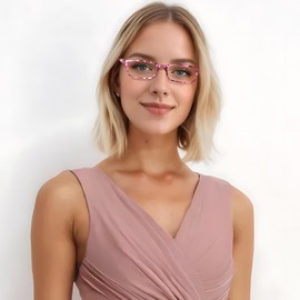 Kerecsen 6-Pack Reading Glasses Blue Light Blocking,Spring Hinge Readers for Men Women,Computer Eyeglasses (6 Mix Color-8, 3.50, x)