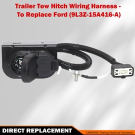 CARROFIX Trailer Tow Hitch Wiring Harness for Ford F-150 2009-2014 | Plug & Play Multi-Tow 7-Way and 4 Flat Trailer Connector | Direct Replacement OEM 9L3Z-15A416-A
