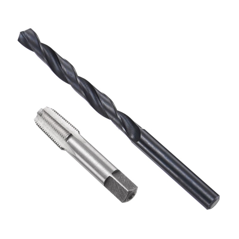 QUARKZMAN Tap and Drill Set, 1/8-27 NPT Tap & 21/64"