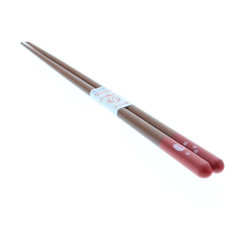 Ishida Flower Rabbit Chopsticks Made in Japan Red 20.5cm