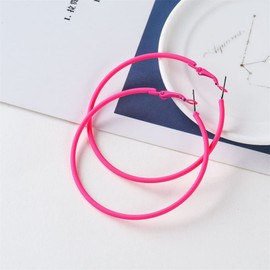 70's 80's party exaggeration retro earrings women's party summer beach beach party bonfire accessories women -rose pink